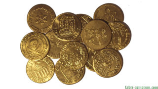gold coin 30 mm