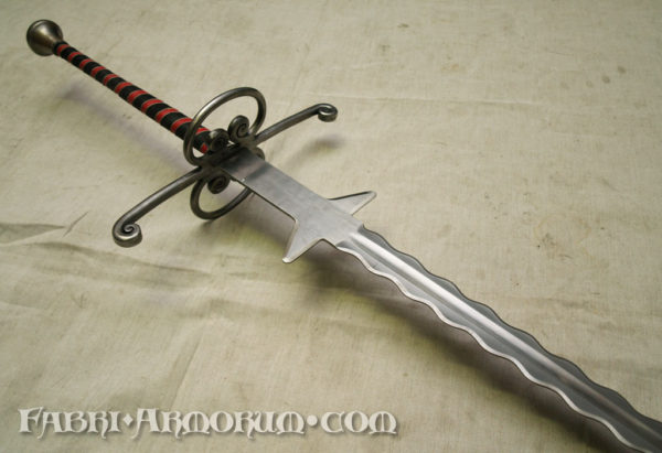 Flamberge two-handed sword